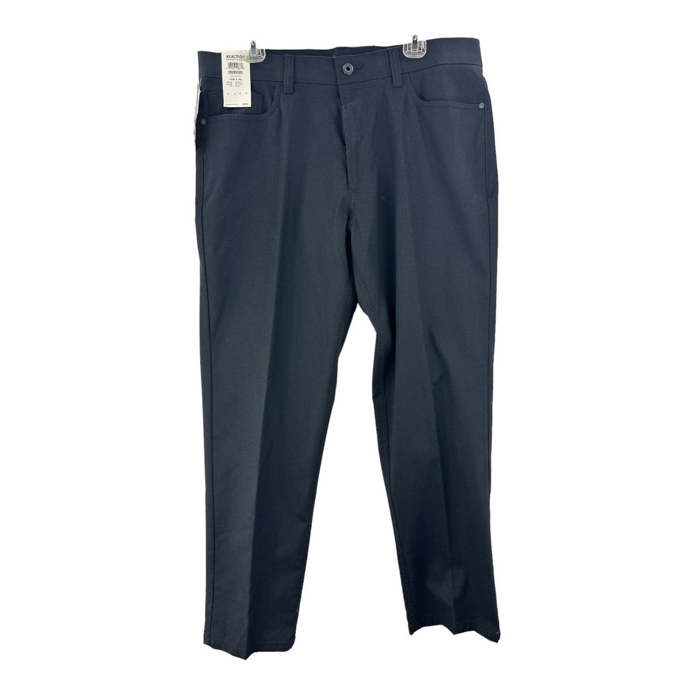 Kenneth Cole Reaction, Men's Slim-Fit Techni-Cole Pants, Black,‎ 36Wx30L